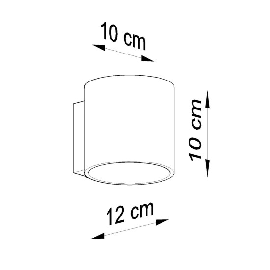 Sollux Orbis natúr fali lámpa (SOL-SL.0490) G9 1 izzós IP20
