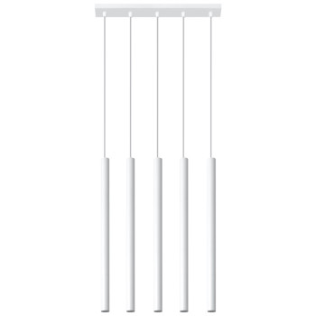 Sollux Pastelo 5 fehér függesztett lámpa (SOL-SL.0468) G9 5 izzós IP20