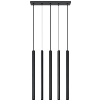 Sollux Pastelo 5 fekete függesztett lámpa (SOL-SL.0472) G9 5 izzós IP20
