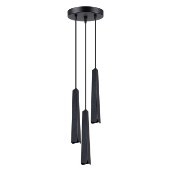 Sollux Prysm 3P fekete függesztett lámpa (SOL-SL.1401) G9 3 izzós IP20