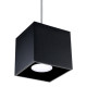 Sollux Quad 1 fekete függesztett lámpa (SOL-SL.0060) GU10 1 izzós IP20