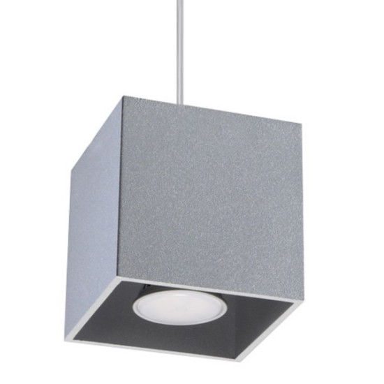 Sollux Quad 1 szürke függesztett lámpa (SOL-SL.0061) GU10 1 izzós IP20