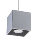 Sollux Quad 1 szürke függesztett lámpa (SOL-SL.0061) GU10 1 izzós IP20