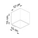 Sollux Quad 1 antracit fali lámpa (SOL-SL.0565) G9 1 izzós IP20