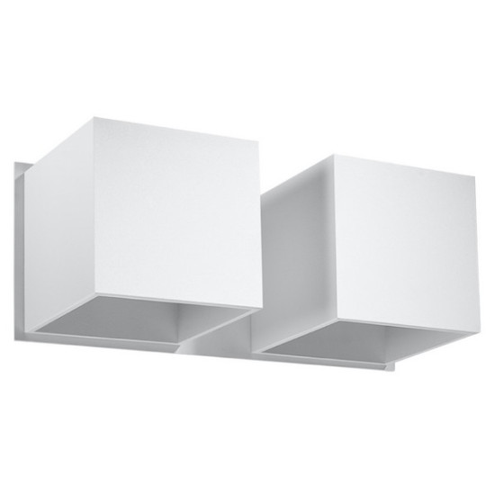 Sollux Quad 2 fehér fali lámpa (SOL-SL.0656) G9 2 izzós IP20