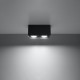 Sollux Quad fekete mennyezeti lámpa (SOL-SL.0381) GU10 2 izzós IP20
