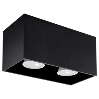 Sollux Quad fekete mennyezeti lámpa (SOL-SL.0381) GU10 2 izzós IP20
