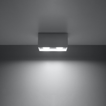Sollux Quad szürke mennyezeti lámpa (SOL-SL.0382) GU10 2 izzós IP20