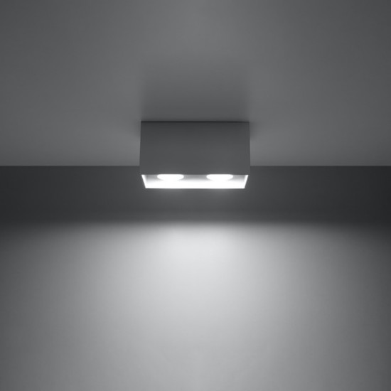 Sollux Quad szürke mennyezeti lámpa (SOL-SL.0382) GU10 2 izzós IP20