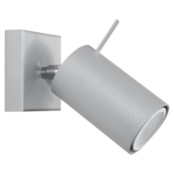 Sollux Ring 1 szürke falikar (SOL-SL.0449) GU10 1 izzós IP20