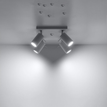 Sollux Ring 4 fehér mennyezeti lámpa (SOL-SL.0090) GU10 4 izzós IP20