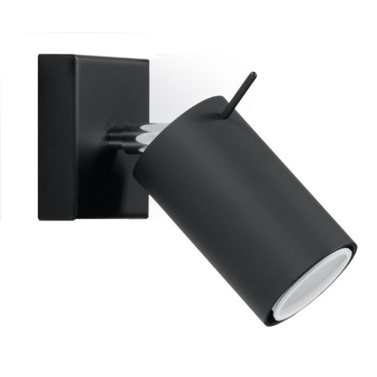 Sollux Ring fekete falikar (SOL-SL.0091) GU10 1 izzós IP20
