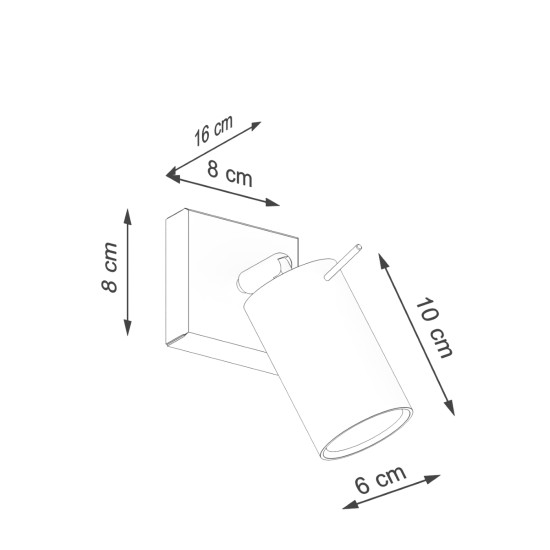 Sollux Ring bézs falikar (SOL-SL.1494) GU10 1 izzós IP20
