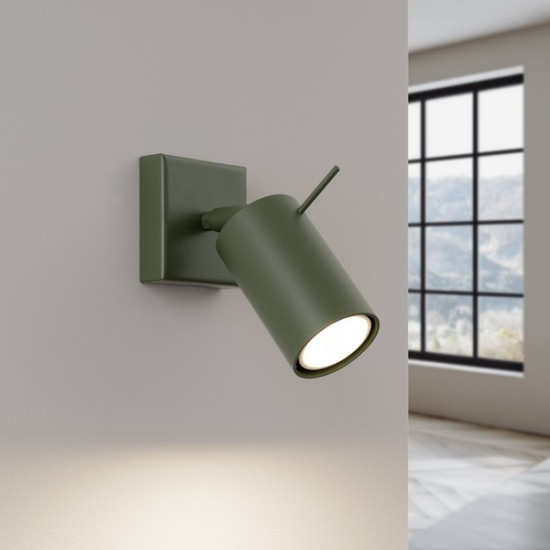 Sollux Ring olívazöld falikar (SOL-SL.1500) GU10 1 izzós IP20