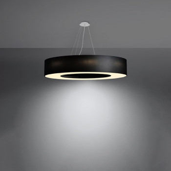 Sollux Saturno 90 fekete-fehér függesztett lámpa (SOL-SL.0796) E27 8 izzós IP20