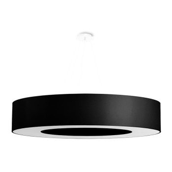Sollux Saturno 90 fekete-fehér függesztett lámpa (SOL-SL.0796) E27 8 izzós IP20