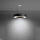 Sollux Saturno Slim 50 fekete-fehér függesztett lámpa (SOL-SL.0750) E27 5 izzós IP20