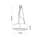 Sollux Saturno Slim 50 fekete-fehér függesztett lámpa (SOL-SL.0750) E27 5 izzós IP20