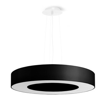 Sollux Saturno Slim 50 fekete-fehér függesztett lámpa (SOL-SL.0750) E27 5 izzós IP20