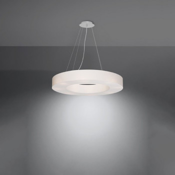 Sollux Saturno Slim 70 fehér függesztett lámpa (SOL-SL.0753) E27 6 izzós IP20