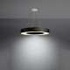 Sollux Saturno Slim 70 fekete-fehér függesztett lámpa (SOL-SL.0754) E27 6 izzós IP20