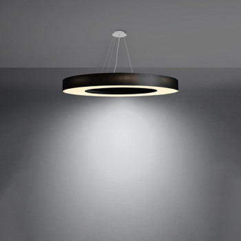 Sollux Saturno Slim 90 fekete-fehér függesztett lámpa (SOL-SL.0798) E27 8 izzós IP20