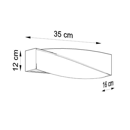 Sollux Sigma Mini fehér fali lámpa (SOL-SL.0229) E27 1 izzós IP20