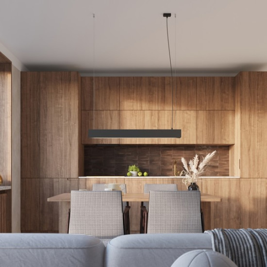 Sollux Spark fekete LED függesztett lámpa (SOL-SL.1395) G13 1 izzós IP20