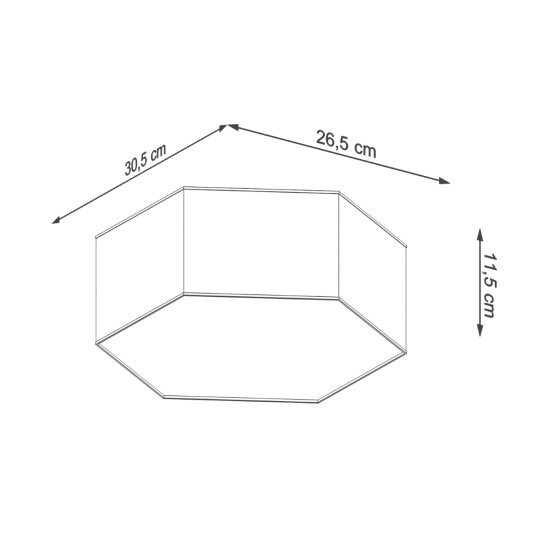 Sollux Sunde 11 fehér mennyezeti lámpa (SOL-SL.1056) E27 2 izzós IP20