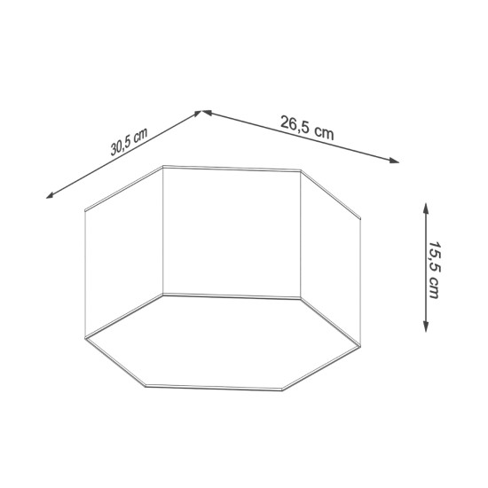 Sollux Sunde 15 fehér mennyezeti lámpa (SOL-SL.1058) E27 2 izzós IP20