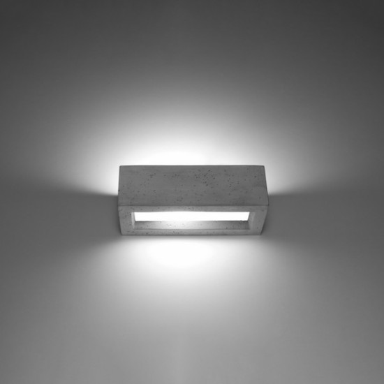 Sollux Vega 30 szürke fali lámpa (SOL-SL.0992) E27 1 izzós IP20