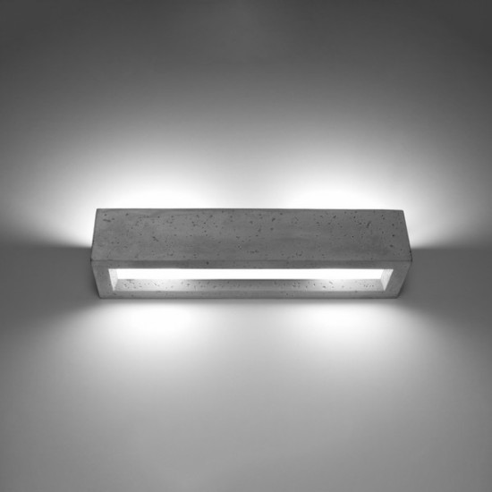 Sollux Vega 50 szürke fali lámpa (SOL-SL.0993) E27 2 izzós IP20