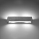Sollux Vega 50 szürke fali lámpa (SOL-SL.0993) E27 2 izzós IP20