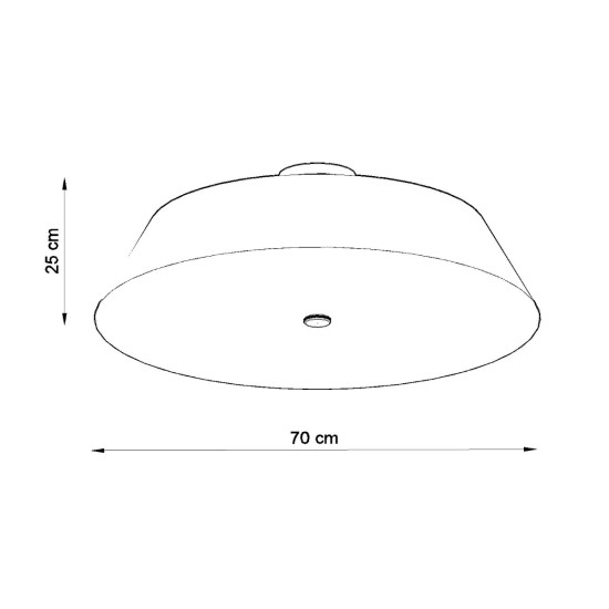 Sollux Vega 70 fekete mennyezeti lámpa (SOL-SL.0822) E27 5 izzós IP20