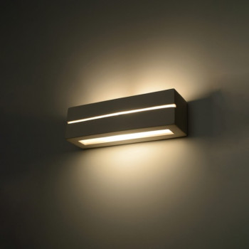 Sollux Vega Line fehér fali lámpa (SOL-SL.0231) E27 1 izzós IP20