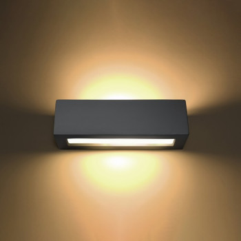 Sollux Vega szürke fali lámpa (SOL-SL.0877) E27 1 izzós IP20