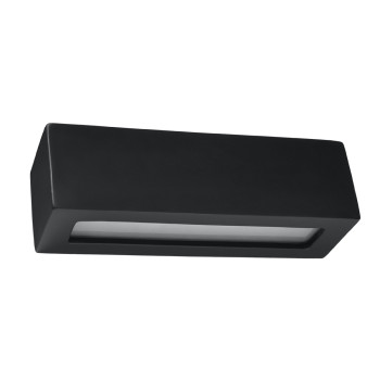 Sollux Vega fekete fali lámpa (SOL-SL.0878) E27 1 izzós IP20