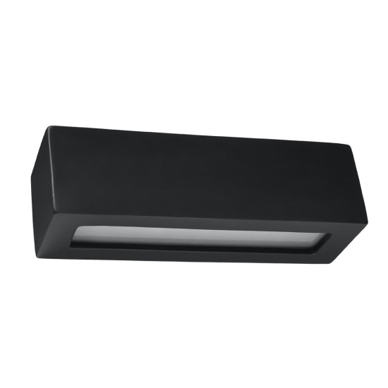 Sollux Vega fekete fali lámpa (SOL-SL.0878) E27 1 izzós IP20