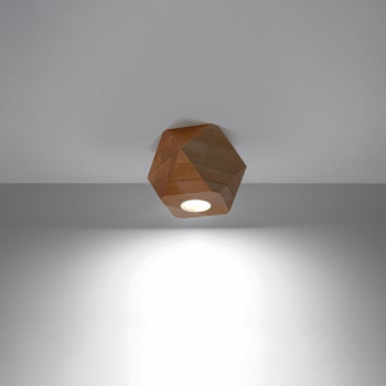 Sollux Woody 1 natúr mennyezeti lámpa (SOL-SL.1009) GU10 1 izzós IP20