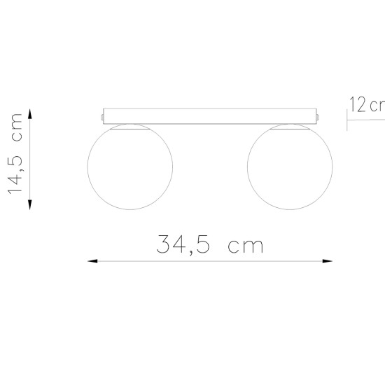 Sollux Yoli 2 fehér fali lámpa (SOL-SL.1147) G9 2 izzós IP20