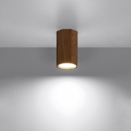 Sollux Zeke 10 tölgy színű mennyezeti lámpa (SOL-SL.1033) GU10 1 izzós IP20