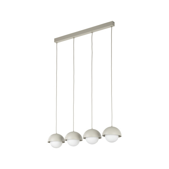 TK Lighting Bono szürke függesztett lámpa (TK-10213) E27 4 izzós IP20