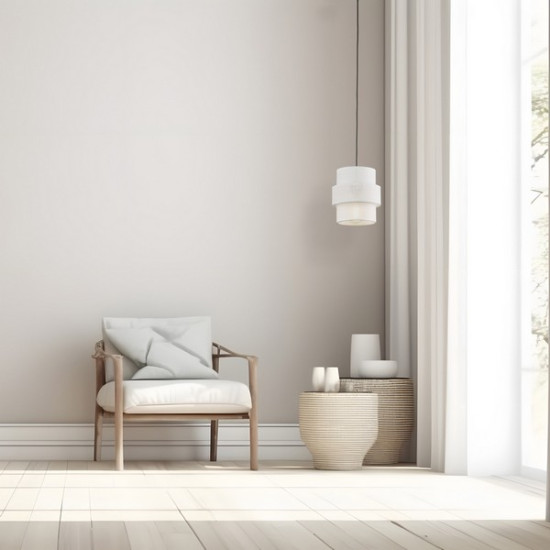 TK Lighting Calisto fehér függesztett lámpa (TK-5094) E27 1 izzós IP20