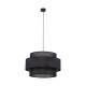 TK Lighting Calisto fekete függesztett lámpa (TK-5099) E27 3 izzós IP20
