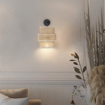 TK Lighting Calisto barna falikar (TK-5400) E27 1 izzós IP20