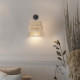 TK Lighting Calisto barna falikar (TK-5400) E27 1 izzós IP20