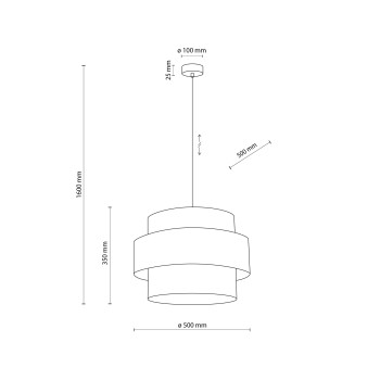 TK Lighting Calisto barna függesztett lámpa (TK-5419) E27 1 izzós IP20