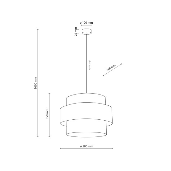 TK Lighting Calisto barna függesztett lámpa (TK-5419) E27 1 izzós IP20