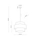 TK Lighting Calisto barna függesztett lámpa (TK-5419) E27 1 izzós IP20