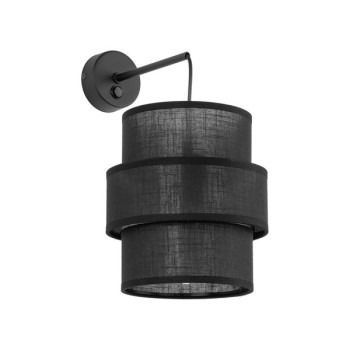 TK Lighting Calisto fekete falikar (TK-5955) E27 1 izzós IP20